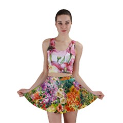 Forest Flowers  Mini Skirt by ArtsyWishy
