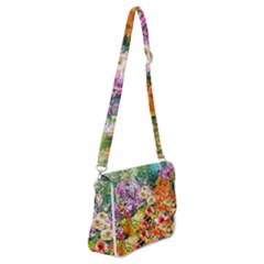 Forest Flowers  Shoulder Bag With Back Zipper by ArtsyWishy