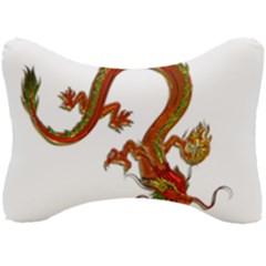 Dragon Art Glass Metalizer China Seat Head Rest Cushion by HermanTelo