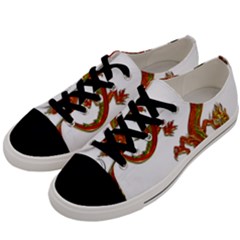 Dragon Art Glass Metalizer China Men s Low Top Canvas Sneakers by HermanTelo