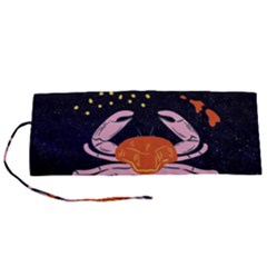 Zodiac Cancer Horoscope Astrology Symbol Roll Up Canvas Pencil Holder (s)