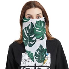 Illustrations Monstera Leafes Face Covering Bandana (triangle)