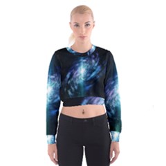 The Galaxy Cropped Sweatshirt by ArtsyWishy