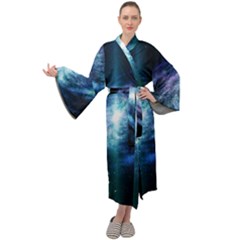 The Galaxy Maxi Velour Kimono by ArtsyWishy