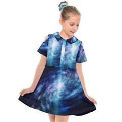 The Galaxy Kids  Short Sleeve Shirt Dress by ArtsyWishy