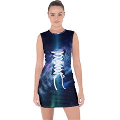 The Galaxy Lace Up Front Bodycon Dress by ArtsyWishy
