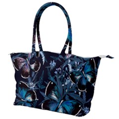Beautiful Blue Butterflies  Canvas Shoulder Bag by ArtsyWishy