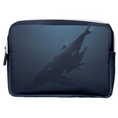 Blue Whale Family Make Up Pouch (medium) by goljakoff