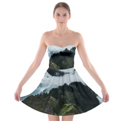 Blue Whales Dream Strapless Bra Top Dress by goljakoff