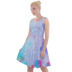 Rainbow Paint Knee Length Skater Dress by goljakoff