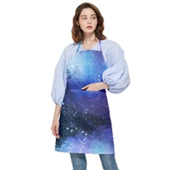 Blue Space Paint Pocket Apron by goljakoff