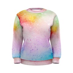 Rainbow Splashes Women s Sweatshirt by goljakoff