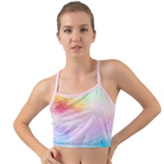Rainbow Splashes Mini Tank Bikini Top by goljakoff