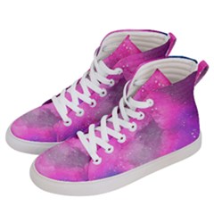Purple Space Men s Hi-top Skate Sneakers by goljakoff