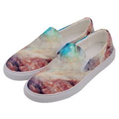 Galaxy Paint Men s Canvas Slip Ons by goljakoff