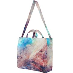 Galaxy Paint Square Shoulder Tote Bag by goljakoff