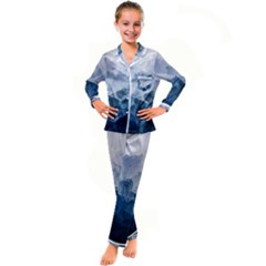 Blue Mountain Kid s Satin Long Sleeve Pajamas Set by goljakoff