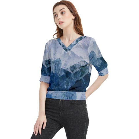 Blue Mountain Quarter Sleeve Blouse by goljakoff