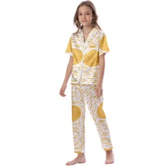 Sun Kids  Satin Short Sleeve Pajamas Set by goljakoff