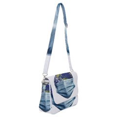 Earth With Face Mask Pandemic Concept Shoulder Bag With Back Zipper by dflcprintsclothing