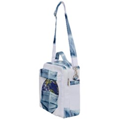 Earth With Face Mask Pandemic Concept Crossbody Day Bag by dflcprintsclothing