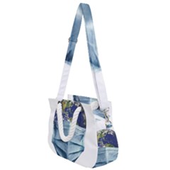 Earth With Face Mask Pandemic Concept Rope Handles Shoulder Strap Bag by dflcprintsclothing