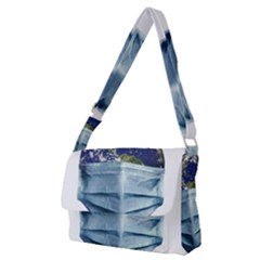 Earth With Face Mask Pandemic Concept Full Print Messenger Bag (m) by dflcprintsclothing
