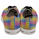 Digital Paper Stripes Rainbow Colors Men s Low Top Canvas Sneakers View4
