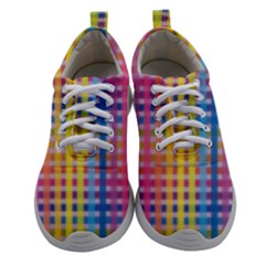 Digital Paper Stripes Rainbow Colors Athletic Shoes