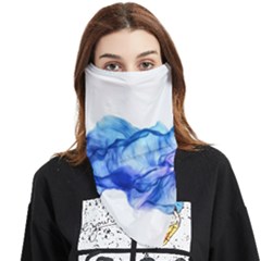 Blue Smoke Face Covering Bandana (triangle) by goljakoff