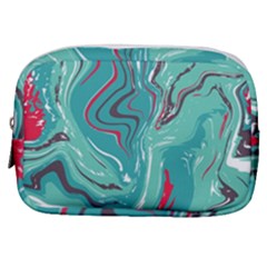 Green Vivid Marble Pattern 2 Make Up Pouch (small) by goljakoff