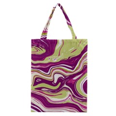 Purple Vivid Marble Pattern Classic Tote Bag by goljakoff