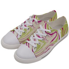 Vector Vivid Marble Pattern 6 Women s Low Top Canvas Sneakers by goljakoff
