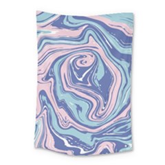 Blue Vivid Marble Pattern 10 Small Tapestry by goljakoff