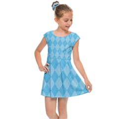 Baby Blue Design Kids  Cap Sleeve Dress by ArtsyWishy