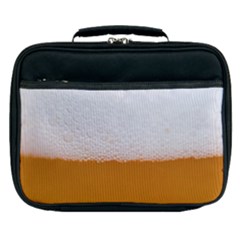 Beer Foam Bubbles Alcohol  Glass Lunch Bag by Amaryn4rt