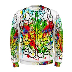 Brain Mind Psychology Idea Hearts Men s Sweatshirt by Amaryn4rt