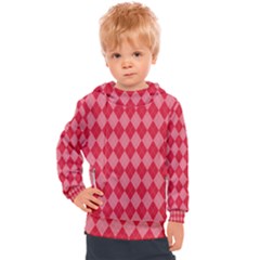 Red Diamonds Kids  Hooded Pullover by ArtsyWishy