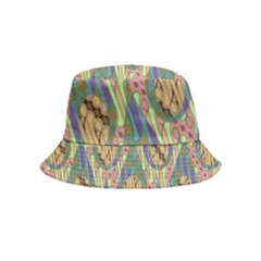 Tribal Background Boho Batik Inside Out Bucket Hat (kids)