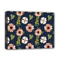 Flower White Grey Pattern Floral Deluxe Canvas 16  x 12  (Stretched)  View1