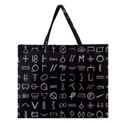 Hobo Signs Collected Inverted Zipper Large Tote Bag by WetdryvacsLair