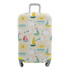 Ships Pattern Love Luggage Cover (small) by designsbymallika