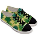 Yellow Tropical Pattern Men s Low Top Canvas Sneakers View3