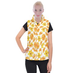 Oranges Love Women s Button Up Vest by designsbymallika