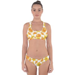 Oranges Love Cross Back Hipster Bikini Set by designsbymallika