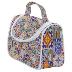 Mosaic Print Satchel Handbag by designsbymallika