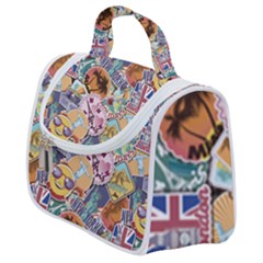 Travel Is Love Satchel Handbag by designsbymallika