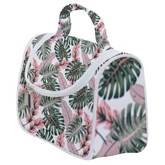 Tropical Leaves Pattern Satchel Handbag by designsbymallika