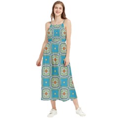 Traditional Indian Pattern Boho Sleeveless Summer Dress by designsbymallika