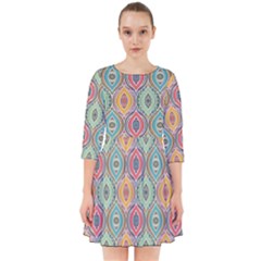 Mandala Baatik Print Smock Dress by designsbymallika